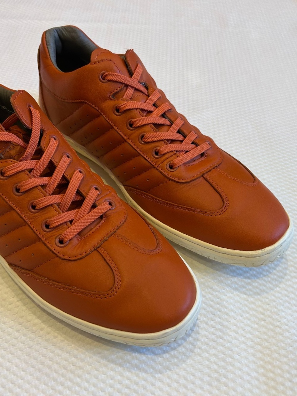 Piloti Pistone Men’s Leather Driving Shoes in Rust Colorway